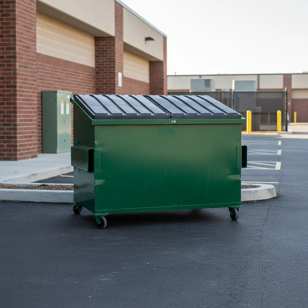 recurring commercial dumpster service square