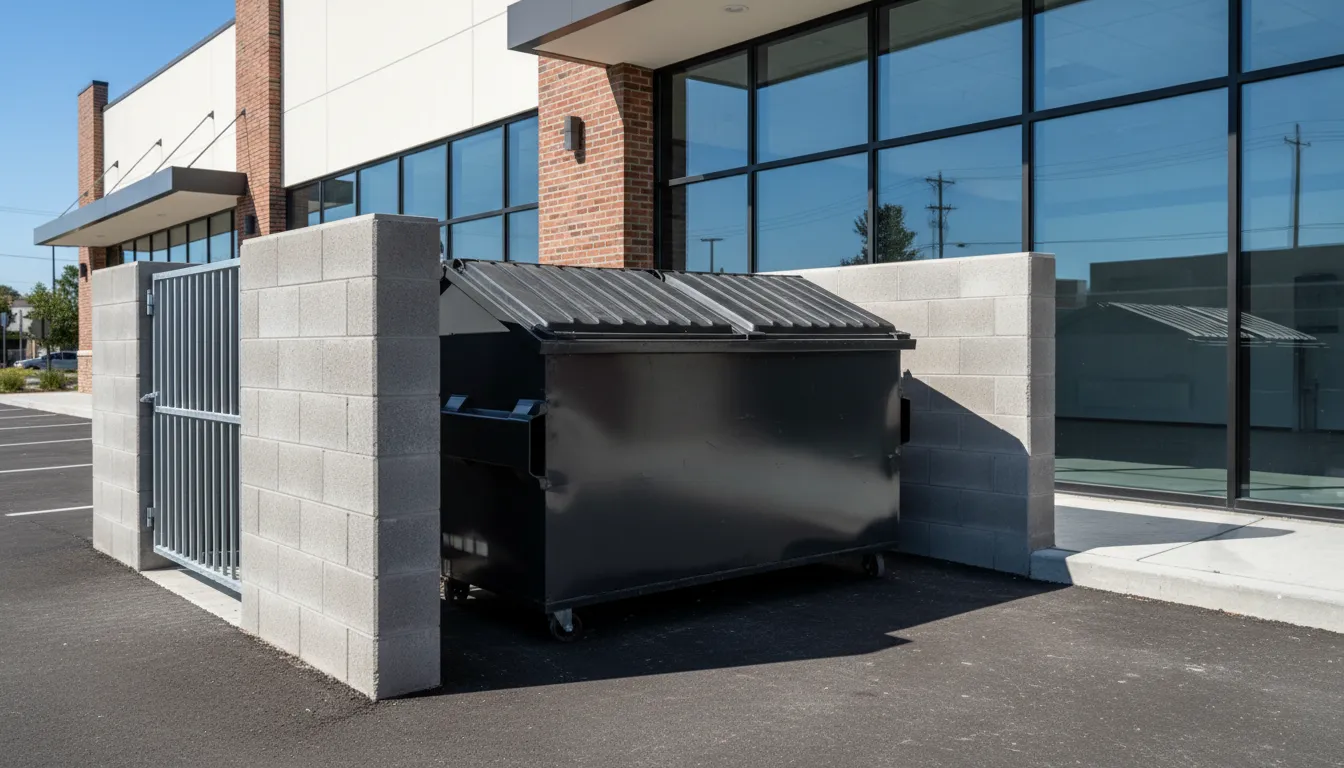 recurring commercial dumpster service wide