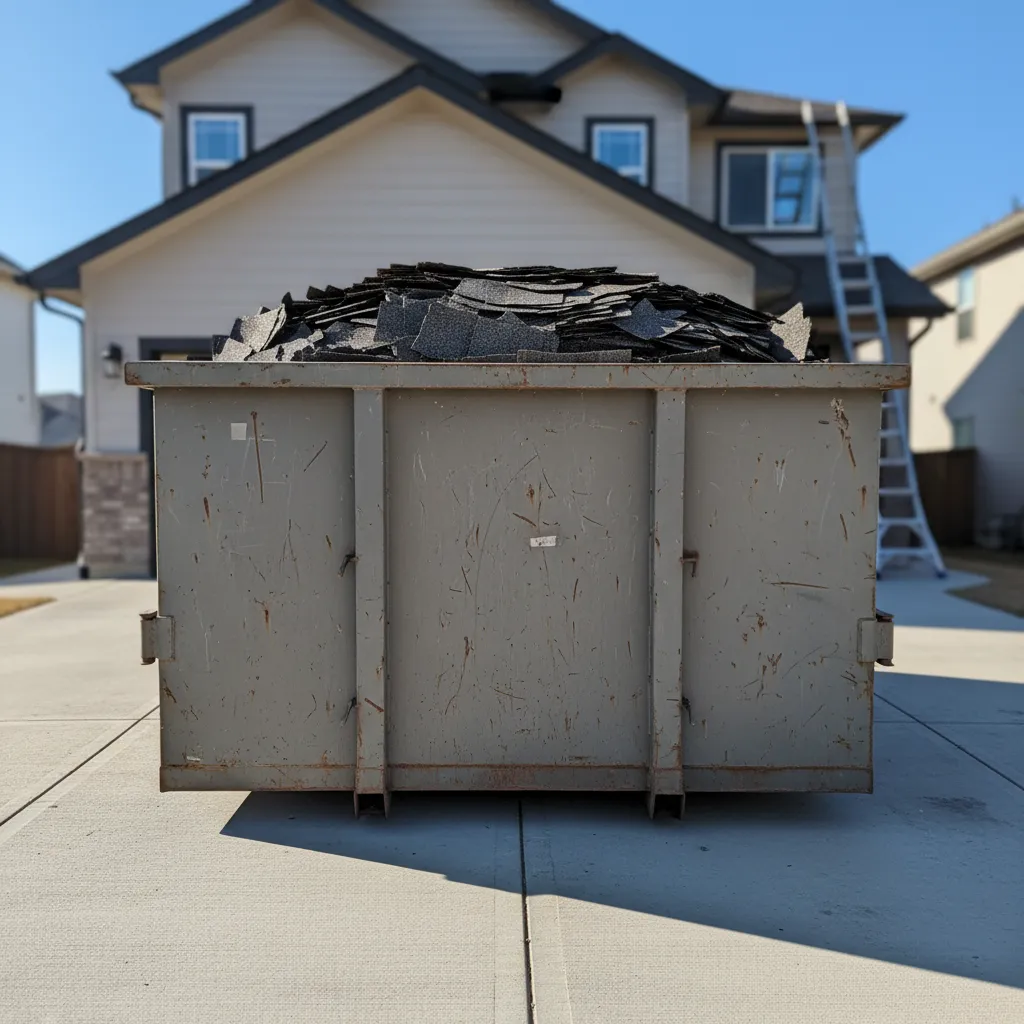 roofing dumpster rental square