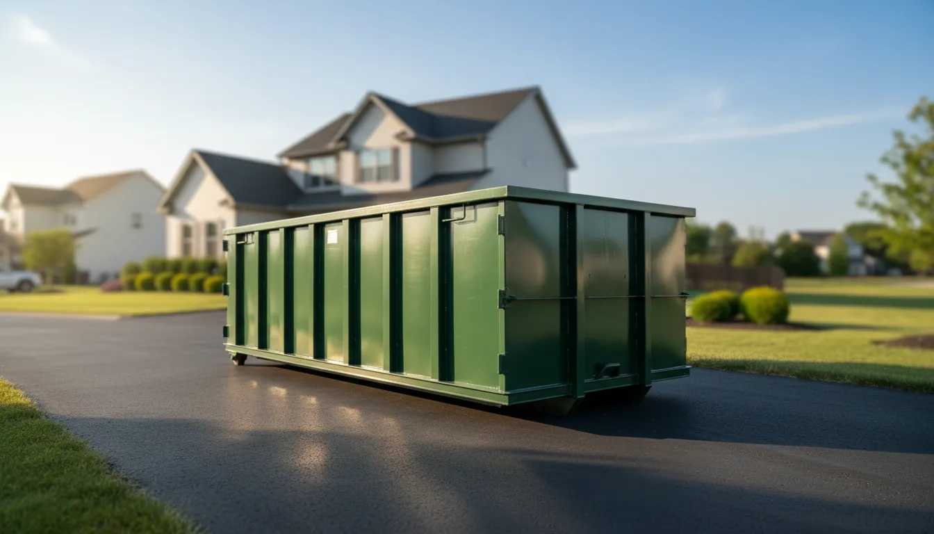 temporary roll off dumpster rental wide