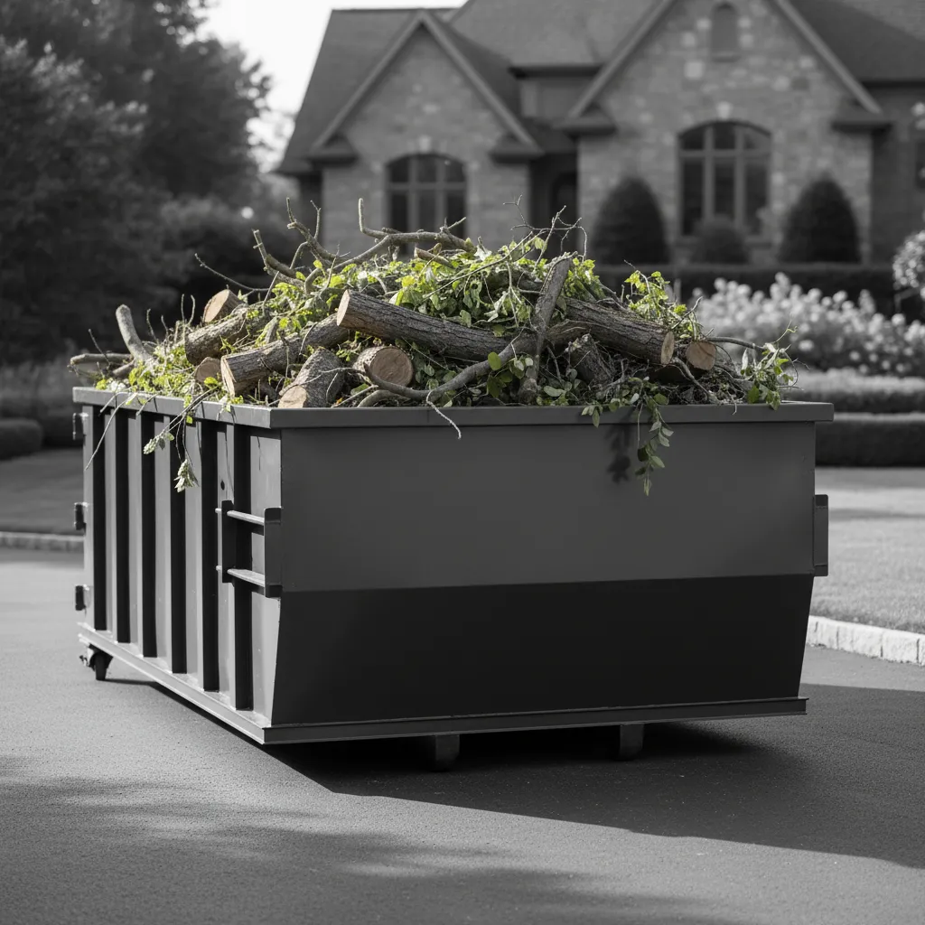 yard waste dumpster rental square