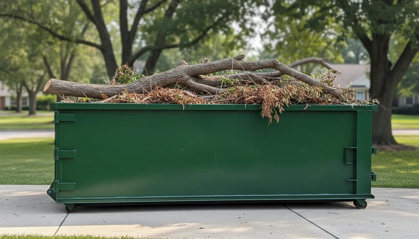 yard waste dumpster rental wide